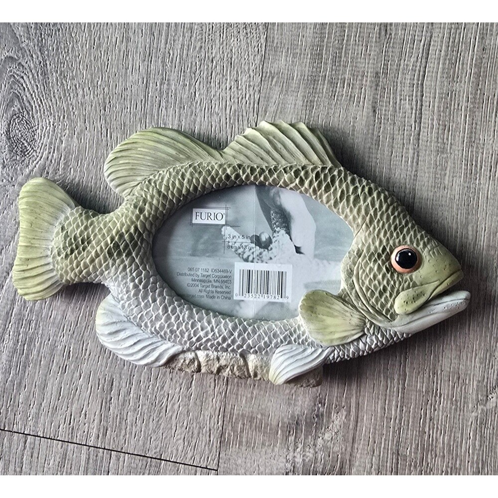 2003 Target Furio Largemouth Bass Fish Photo Frame 3x5" Tabletop & Wall Mount